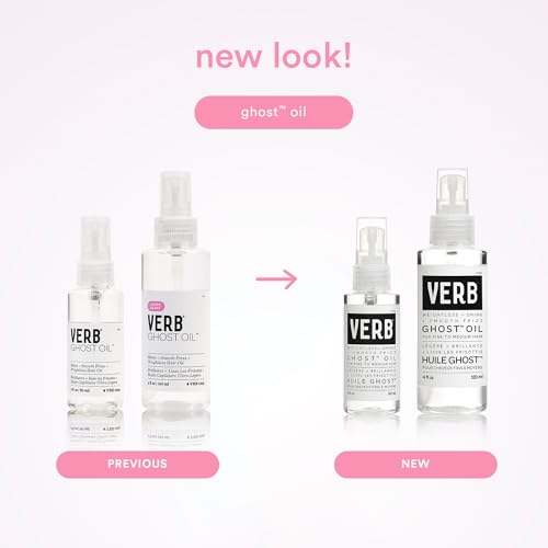VERB Ghost Oil - Weightless Hair Oil for Fine to Medium Hair – Smooths Frizz, Adds Shine – Sulfate, Paraben and Gluten Free