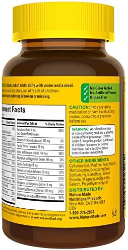 Nature Made Multivitamin Tablets with Iron, Multivitamin for Women and Men for Daily Nutritional Support, 130 Tablets, 130 Day Supply (Packaging May Vary)