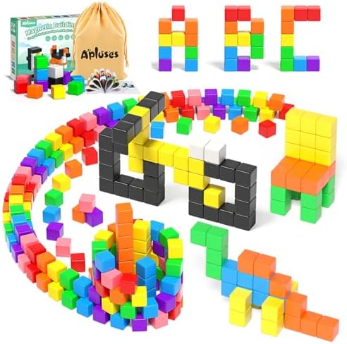 54 PCS Magnetic Blocks, Magnetic Building Blocks for Toddlers 3+, Montessori Toys, Magnet Cubes, Preschool STEM Educational Sensory Magnet Toys for Kids Ages 3-5 Year Old Boys and Girls