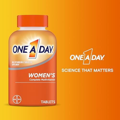 One A Day Women’s Multivitamin with Vitamin A, C, D, E and all 8 B vitamins, Calcium, Vitamins for Women, for Bone Health, Skin Health & Immune Health Support , 200 Count